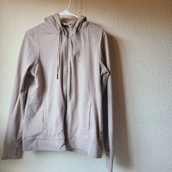 Pact Beige Zip-Up Hoodie Women's Size M - Picture 1 of 10